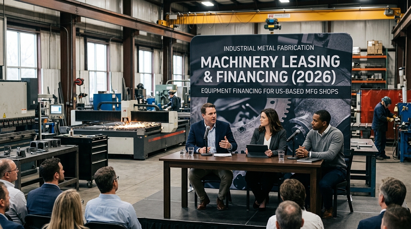 Illustration: Equipment Financing 101 for Metal Fab Shops (2026)