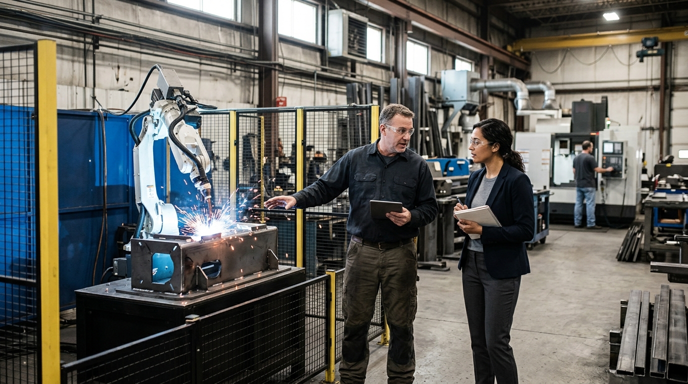 Illustration: Financing Automation & Robotics Upgrades for Fab Shops