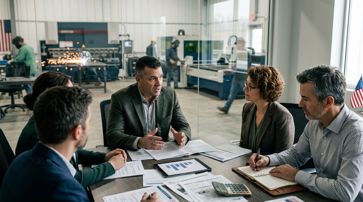 Illustration: Equipment Financing Strategies for Metal Fabrication Shops with 680-739 Credit