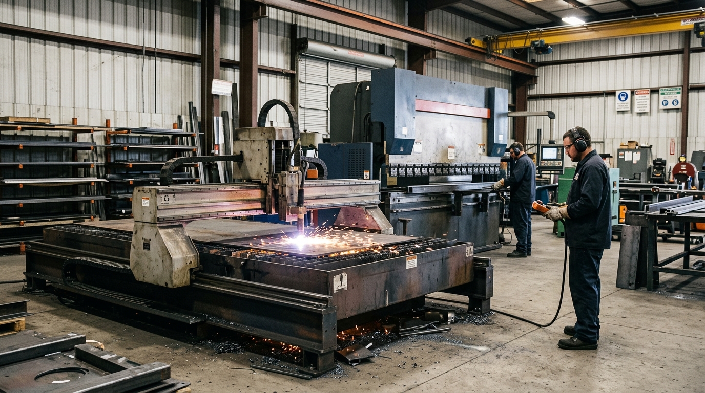 Illustration: Industrial Machinery: The 2026 Guide to Leasing vs. Buying for Fabricators