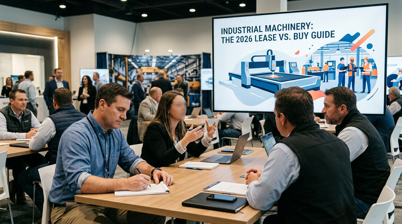 Illustration: Industrial Machinery: The 2026 Lease vs. Buy Guide for Fabrication Shops